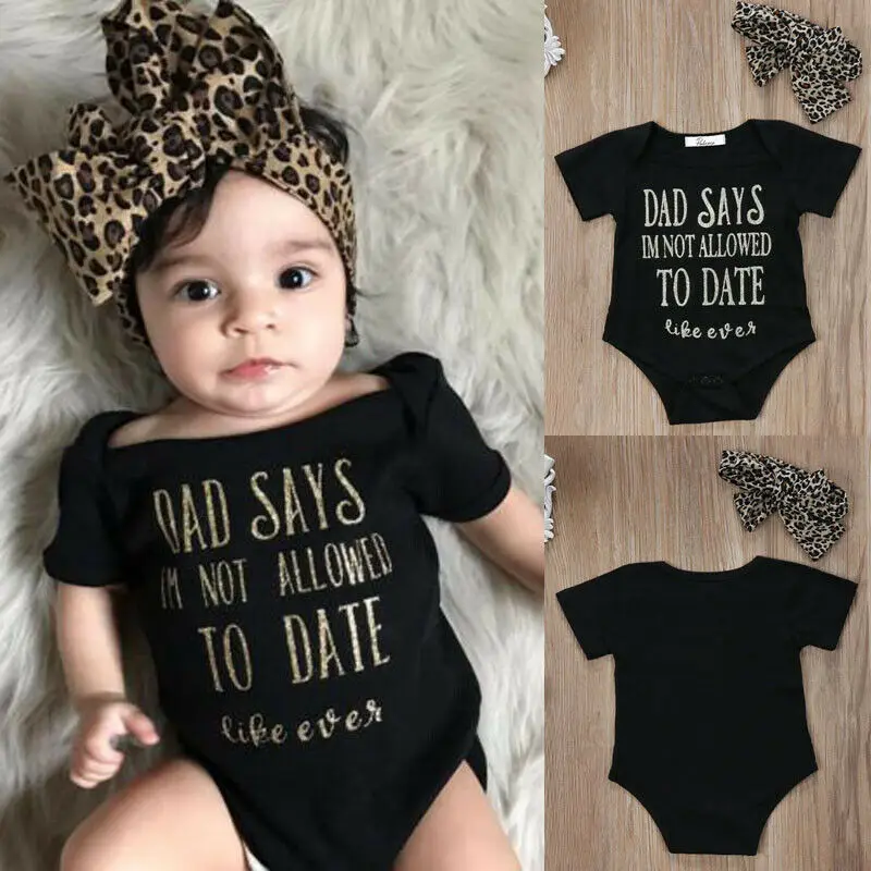 

Newborn Baby Toddler Girl Floral Romper Jumpsuit+Headband Outfit Sunsuit Clothes