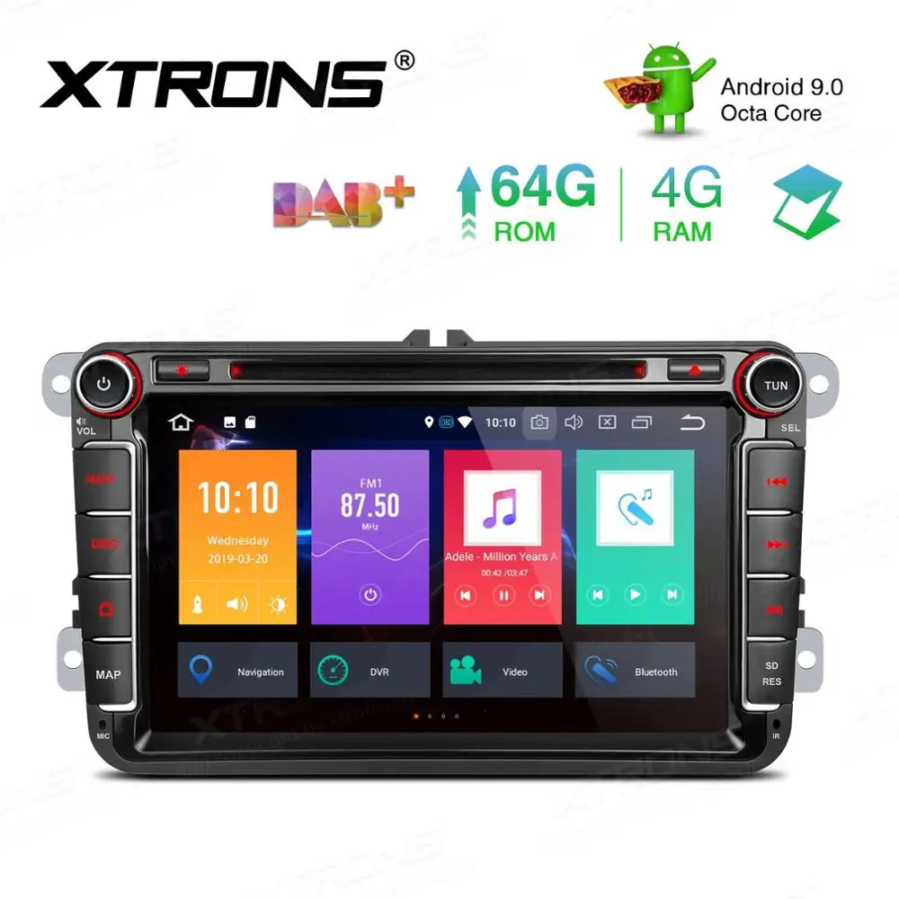 8 &quotAndroid 9 0 4G ram автомобильный DVD мультимедиа gps радио для Volkswagen Passat 2005 2014 &amp CC 2008 2013