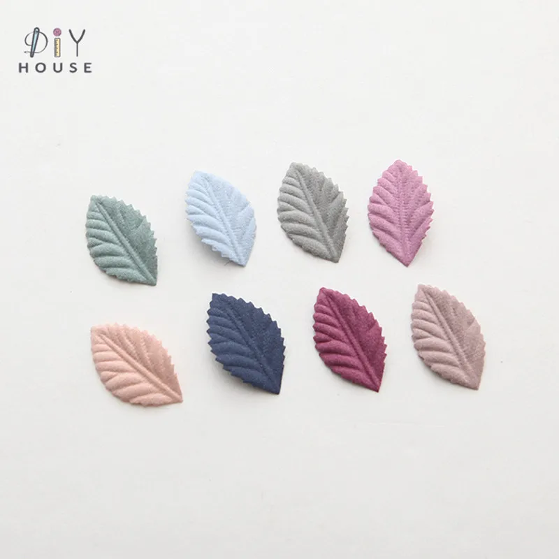 50Pcs Color Handmade Leaves Headwear Accessories DIY Craft Supplie Garment Wedding Decor Kids Scrapbooking Materials Leaf Blade | Дом и сад