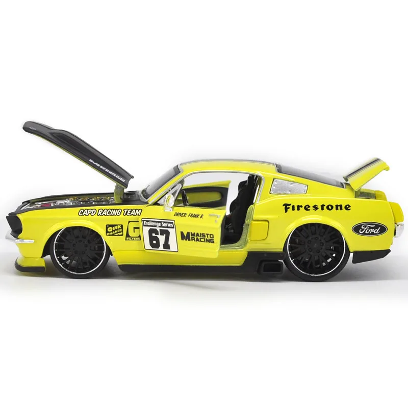 Эксклюзивная коллекция 1:24 Ford 1967 Mustang GT спортивный автомобиль сплав модель