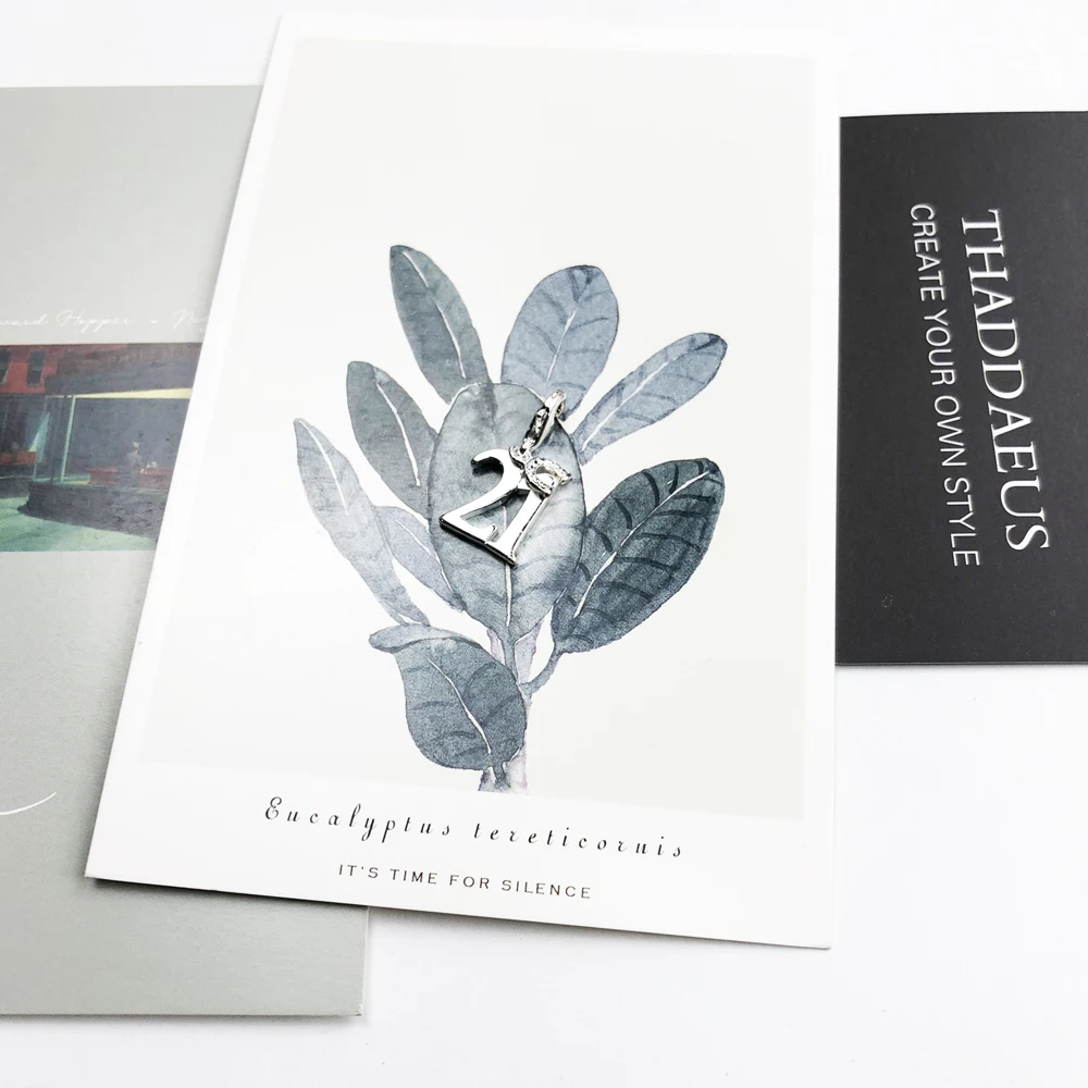 Новинка 2019 подвеска Счастливый номер 21 модель 925 года Очаровательная Европейская