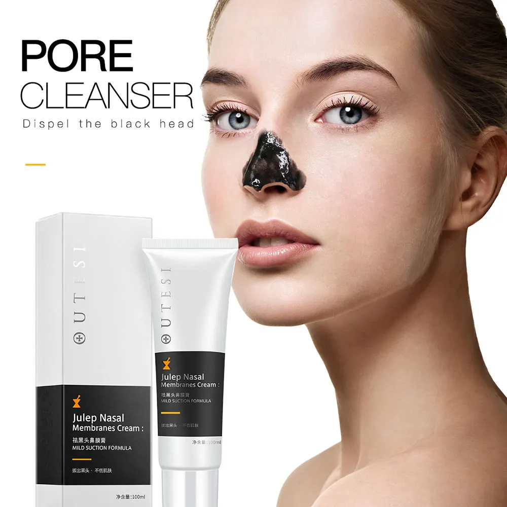 100 мл средство для удаления черных точек на носу черная маска лица с бамбуковым