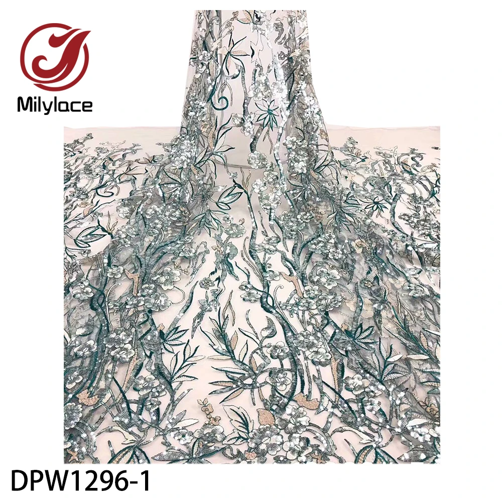 Новейшая нигерийская французская фатиновая кружевная ткань с вышивкой и