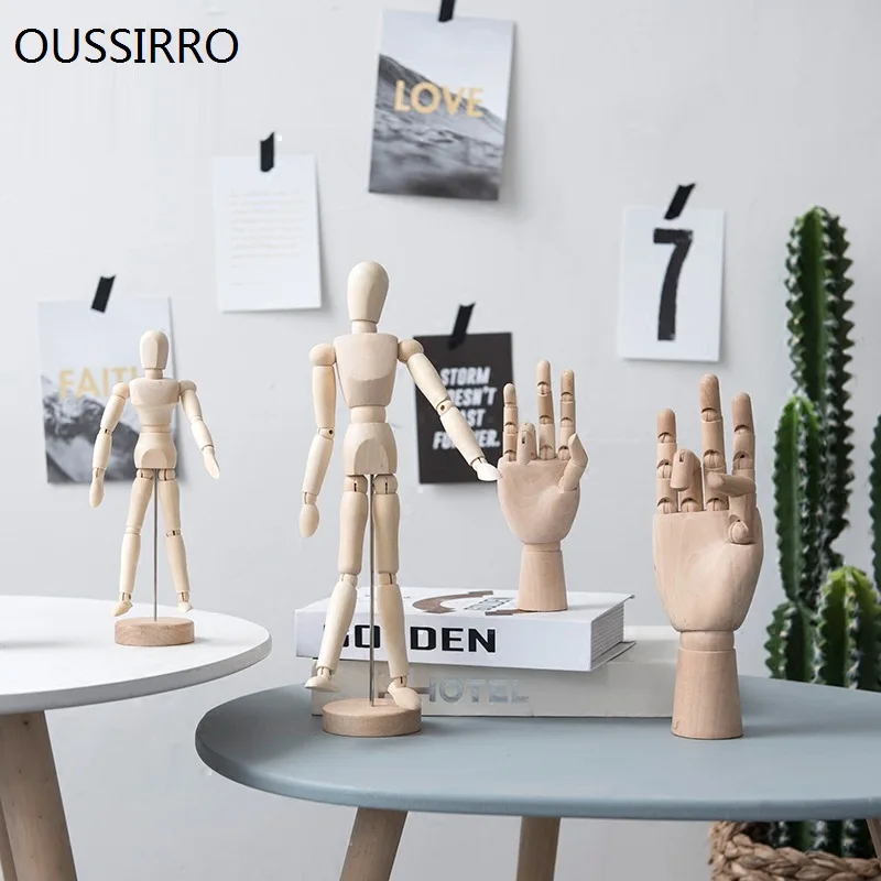 Креативная деревянная подвижная фигурка для тела игрушка художника