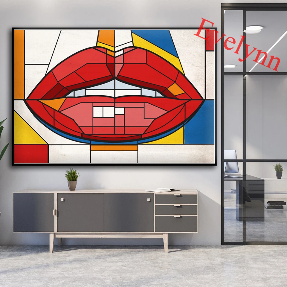 

Абстрактные геометрические художественные принты Bauhaus, современный минималистичный плакат, холщовая живопись, картина, домашний Настенный...