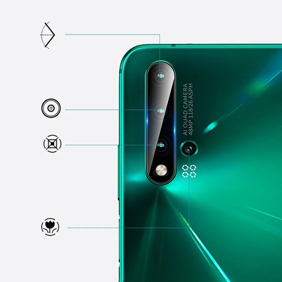 3 шт. стекло для Huawei Nova 5 Защитное Pro задняя камера Объектив Закаленное 5Pro|Защитные