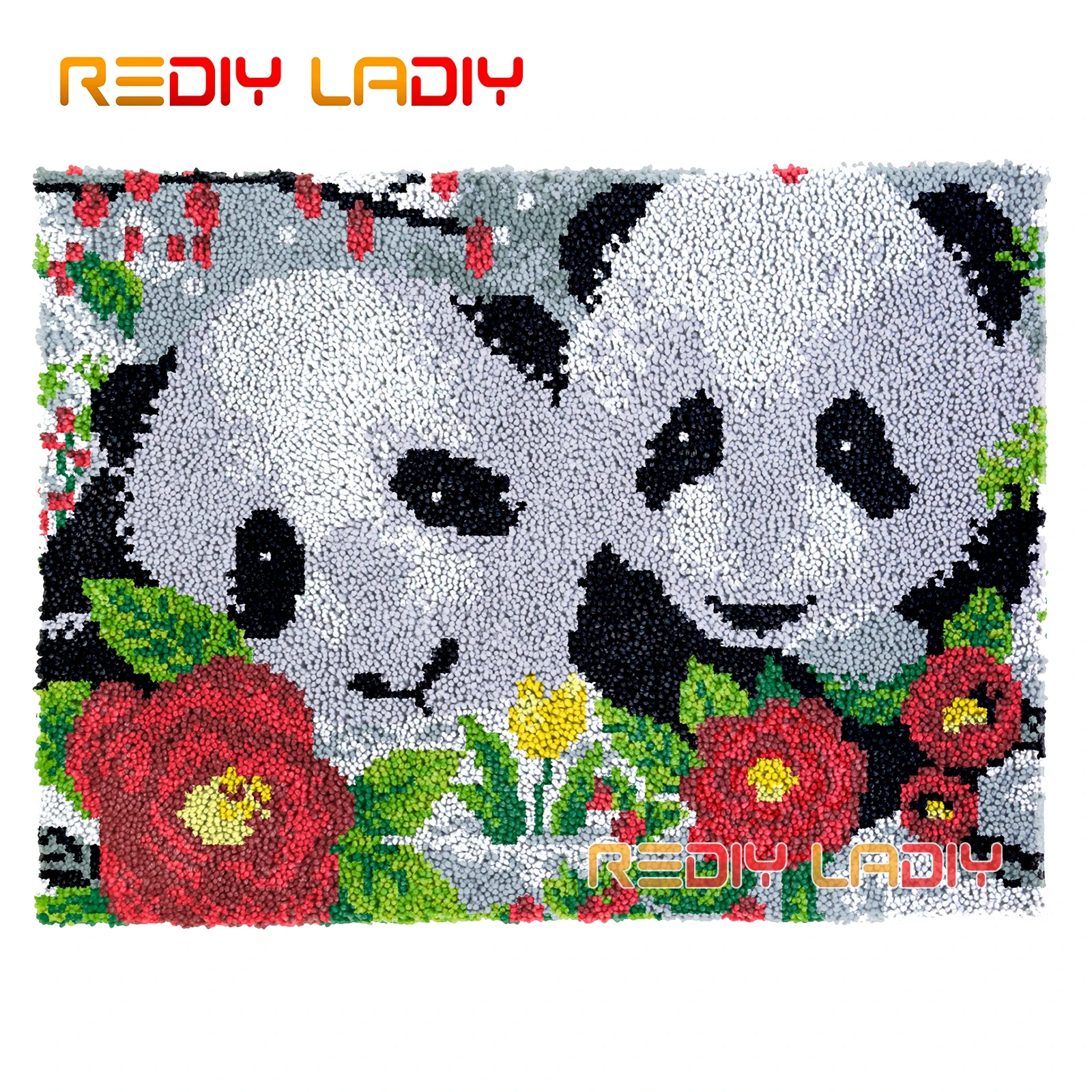

Latch Hook Rug Panda Brothers DIY Carpet Rug Kits Chunky Yarn Cushion Crocheted Wall Tapestry Knitted Floor Mat Arts & Crafts