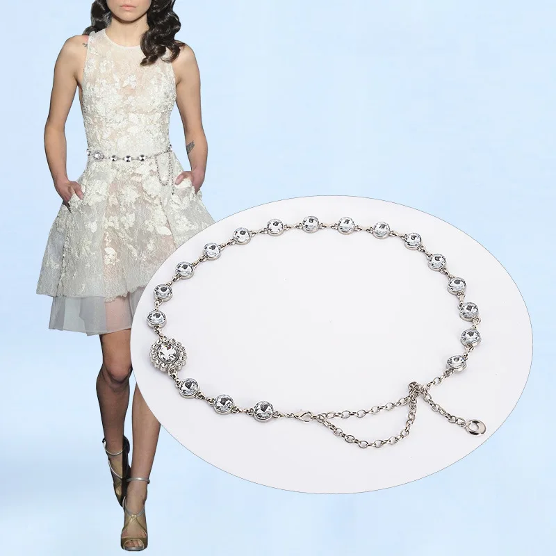 Женская цепочка на талию летняя пляжная с цветочным принтом украшенная