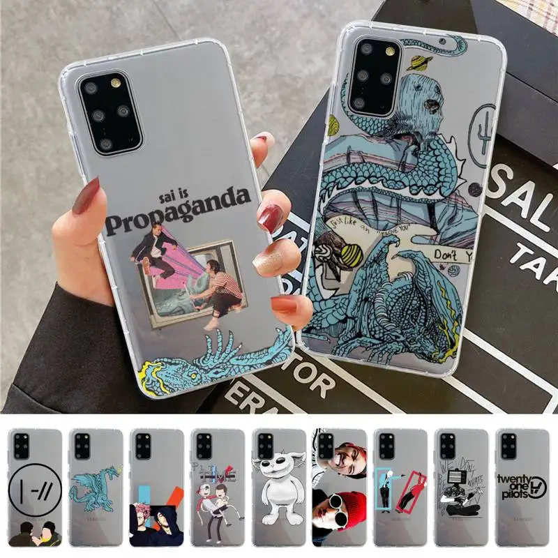 

Twenty One 21 Pilots Scaled icy Phone Case For Samsung A 10 20 30 50s 70 51 52 71 4g 12 31 21 31 S 20 21 plus Ultra