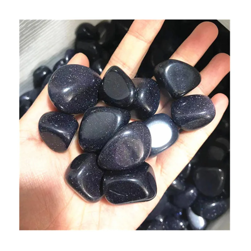 

Natural Carved Blue Sandstone Tumbled Crystal Healing Gemstone For Decoration