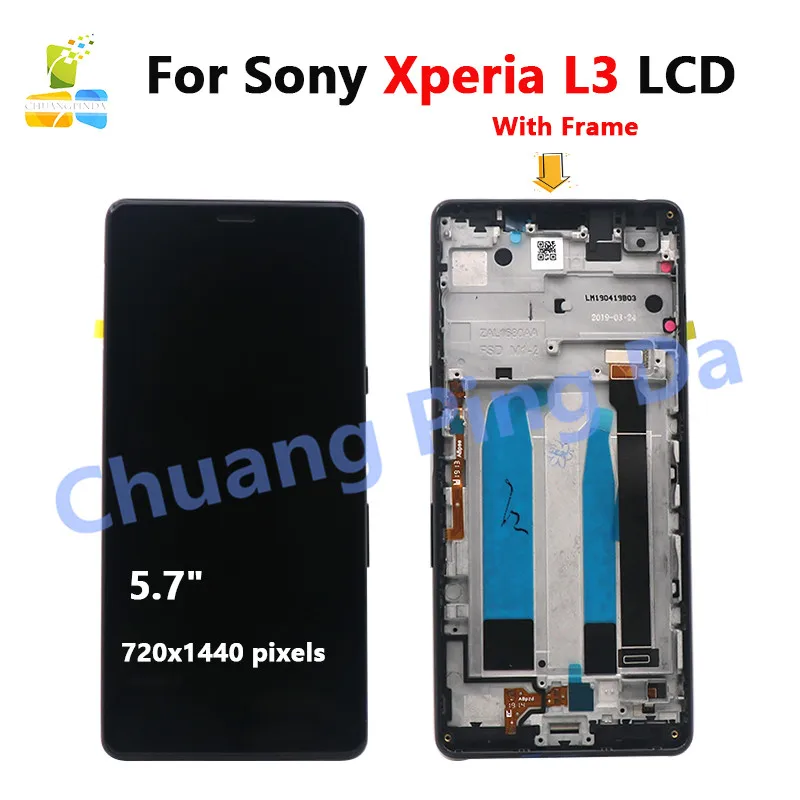 L3 LCD 5 7 &quotдля Sony Xperia ЖК дисплей сенсорный экран дигитайзер полная сборка запасные