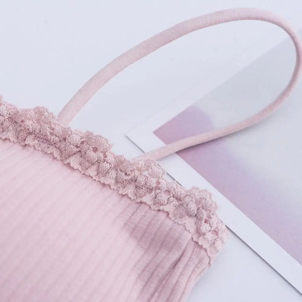 Women Bralette Crop Top Back Closure Bra Chest Pad Underwear Girls Strapless Tube Top