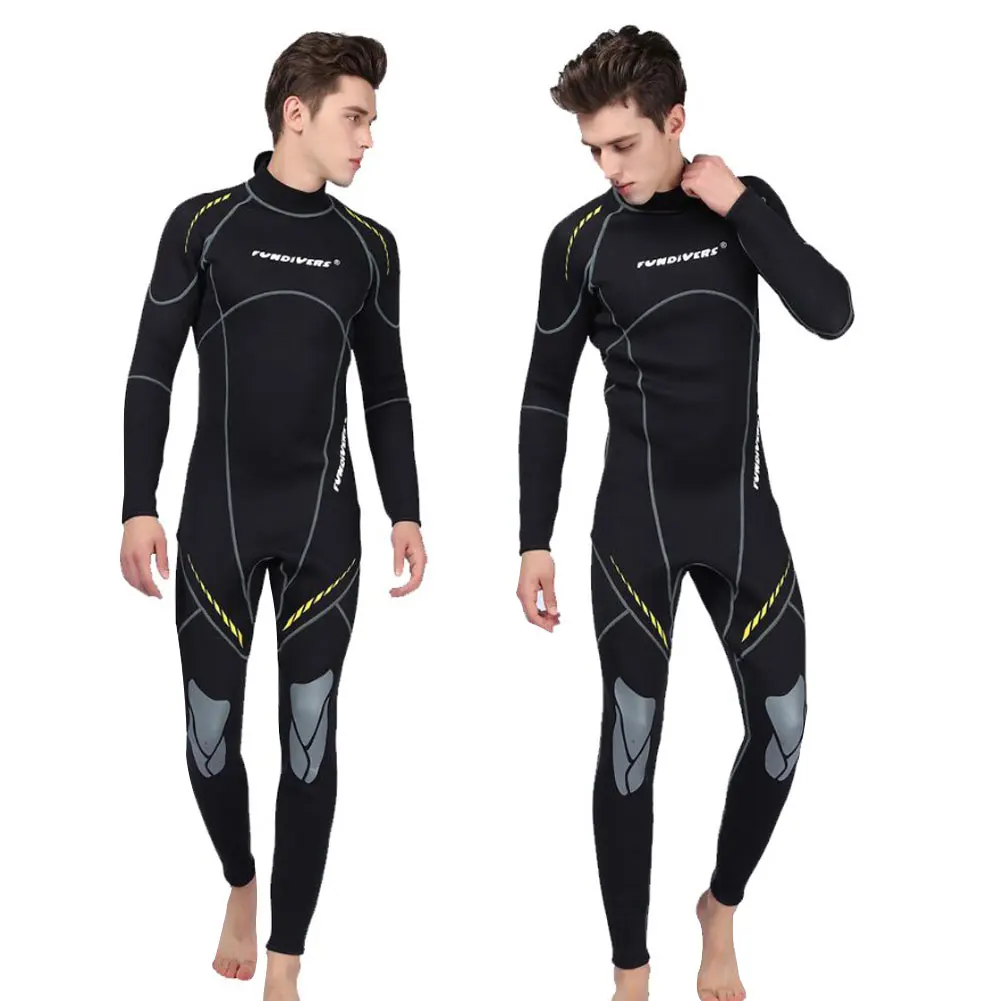 

Неопреновый гидрокостюм 3 мм для мужчин, для подводного плавания, тепловые зимние теплые Гидрокостюмы Премиум-класса, полный костюм, для пла...