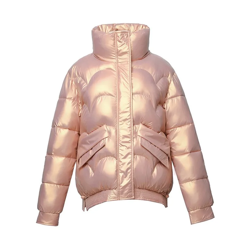 

Winter Jacket Women Parkas Thick Down Cotton Padded Short Coat Female Stand Collar Zipper Plus Size Casual Parka Ladies Overcoat