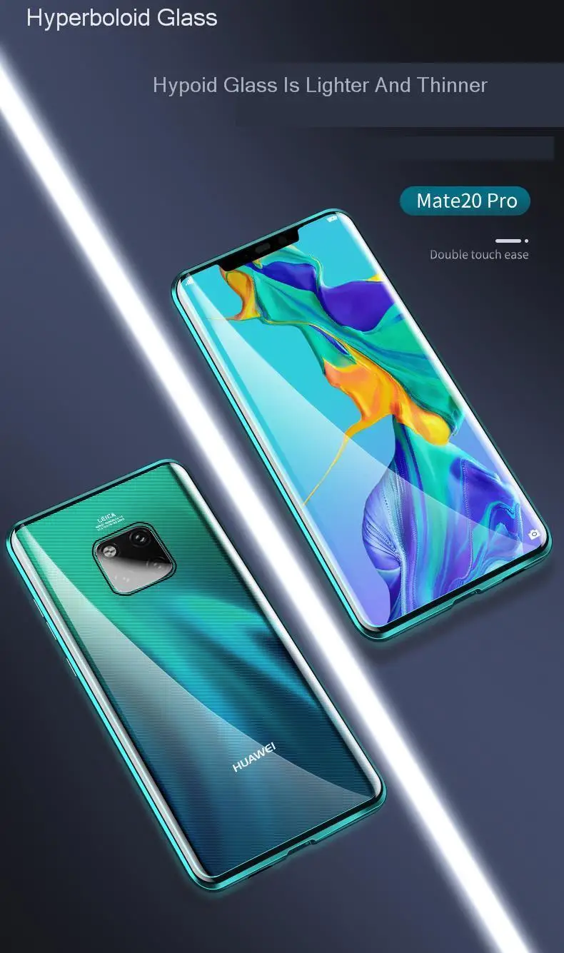 Магнитный 360 Полный Чехол для huawei mate 20 Pro P30 mate 20 Lite металлический передний задняя крышка из закаленного стекла huawei mate 20 Pro 20X чехлы