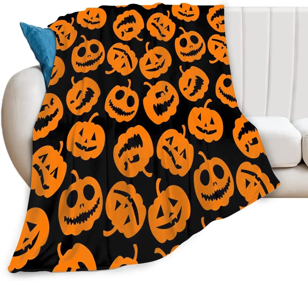 

Тематическое одеяло на Хэллоуин, пушистое одеяло в виде тыквы, уютное теплое мягкое одеяло для диван-кровать, диван для взрослых