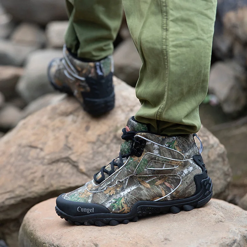 Hiking Shoes Men Waterproof 2021 New High-top Outdoor Trekking Shoes Mountain Sneakers Plus Size Camping Hunting Boots