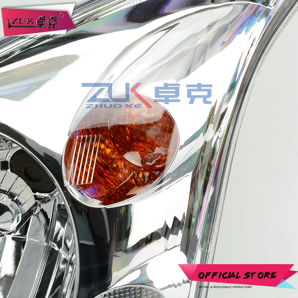 

ZUK Front Headlight Headlamp Sub-Assy For TOYOTA LAND CRUISER PRADO 120 2002-2009 2700 4000 Halogen Head Light Head Lamp
