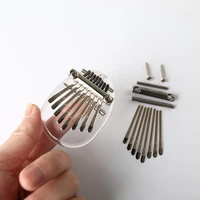 new arrival thumb piano kalimba bridge saddle 8 key set diy spare parts guitar accessories luthier tool hot selling