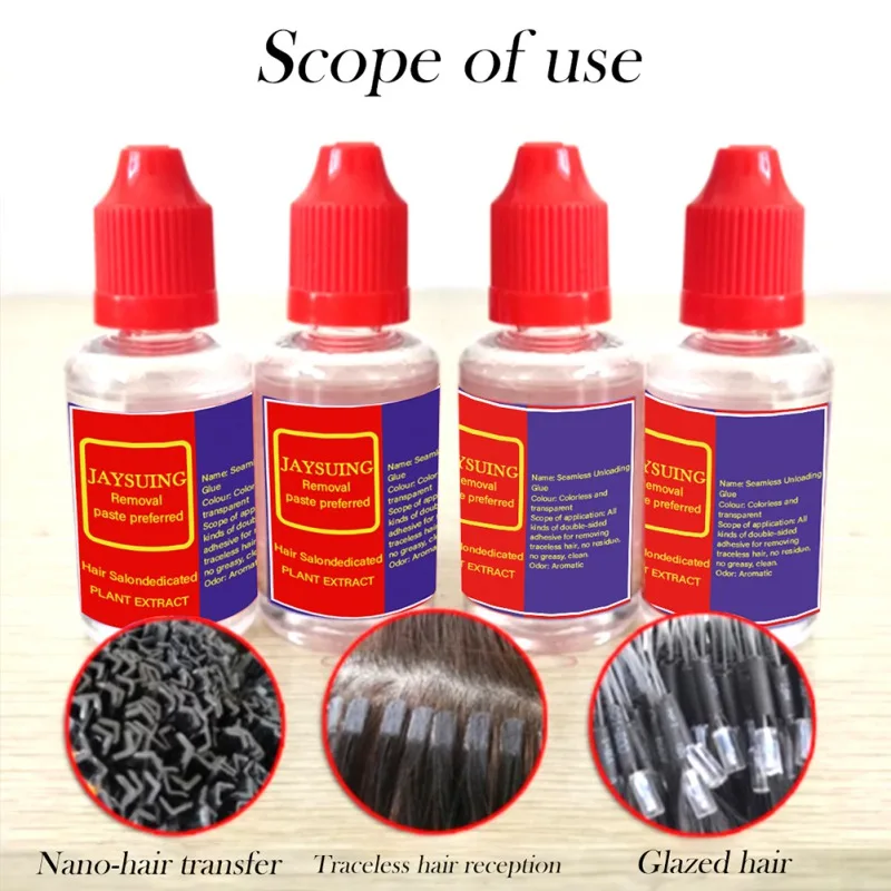 Сменный клей для волос невидимый Легкая фиксация полимерных и кружевных