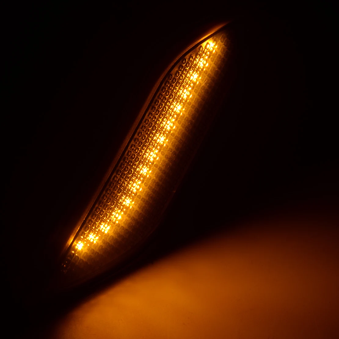 

2pcs Black Lens Amber LED Front Bumper Side Marker Fender Light Lamp Fit for Benz E-Class W212 2010 2011 2012 2013