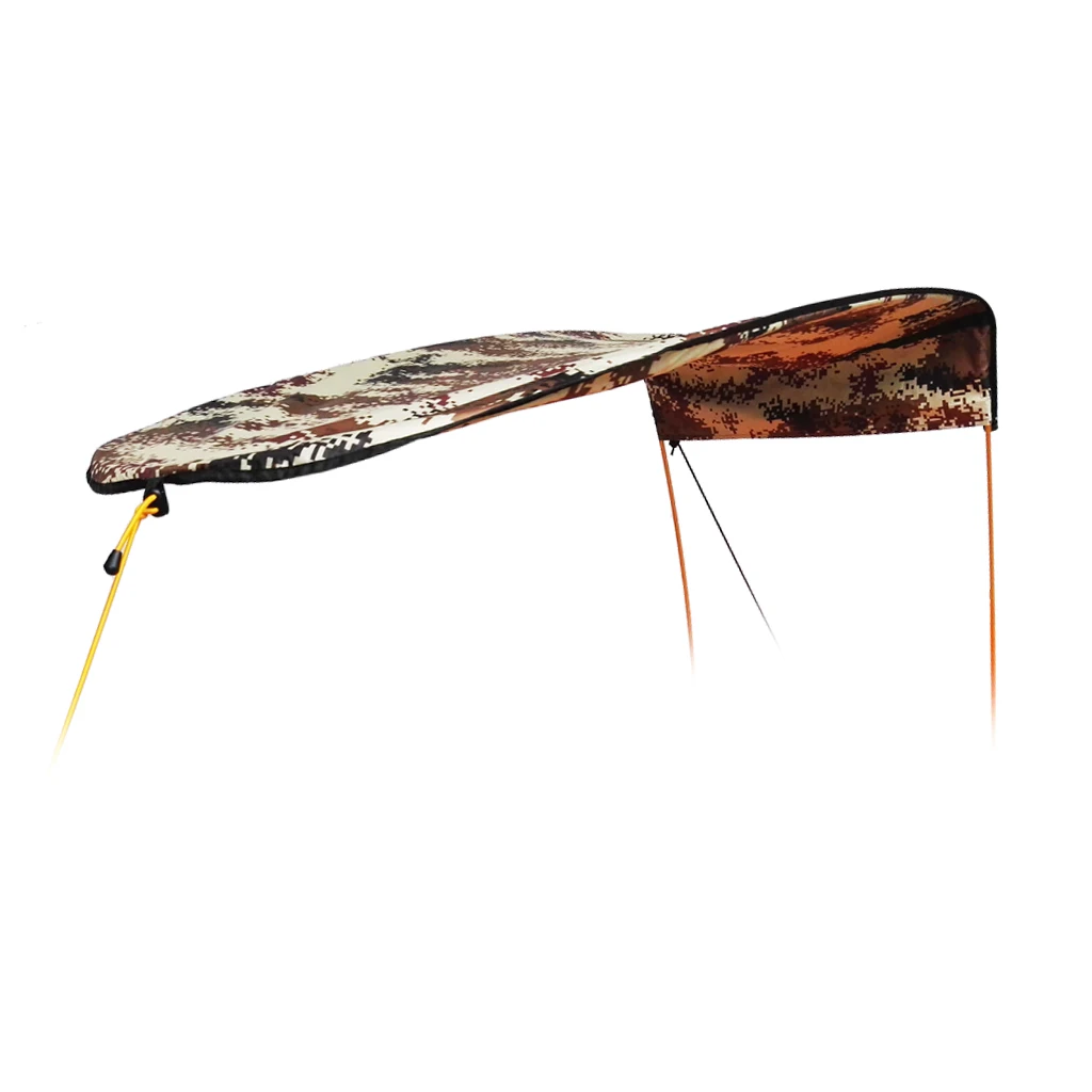 

Outdoor 1-person Inflatable Boat Canoe Kayak Sun Shelter Awning Top Cover Sun Shade Blue for Camping Hiking Fishing Equipment