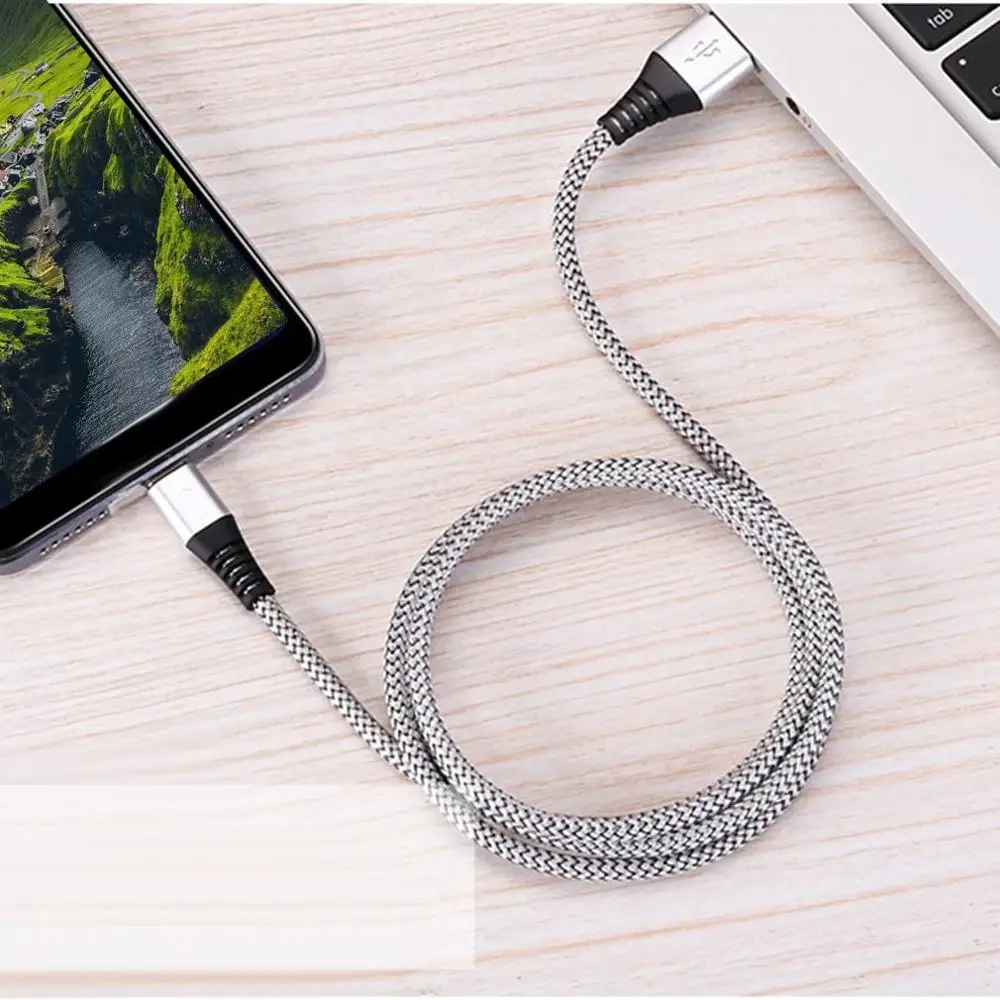 2.4A Fast Charging USB Type C Cable for Samsung Galaxy S8 S9 Xiaomi Huawei Type-C Mobile Phone | Мобильные телефоны и