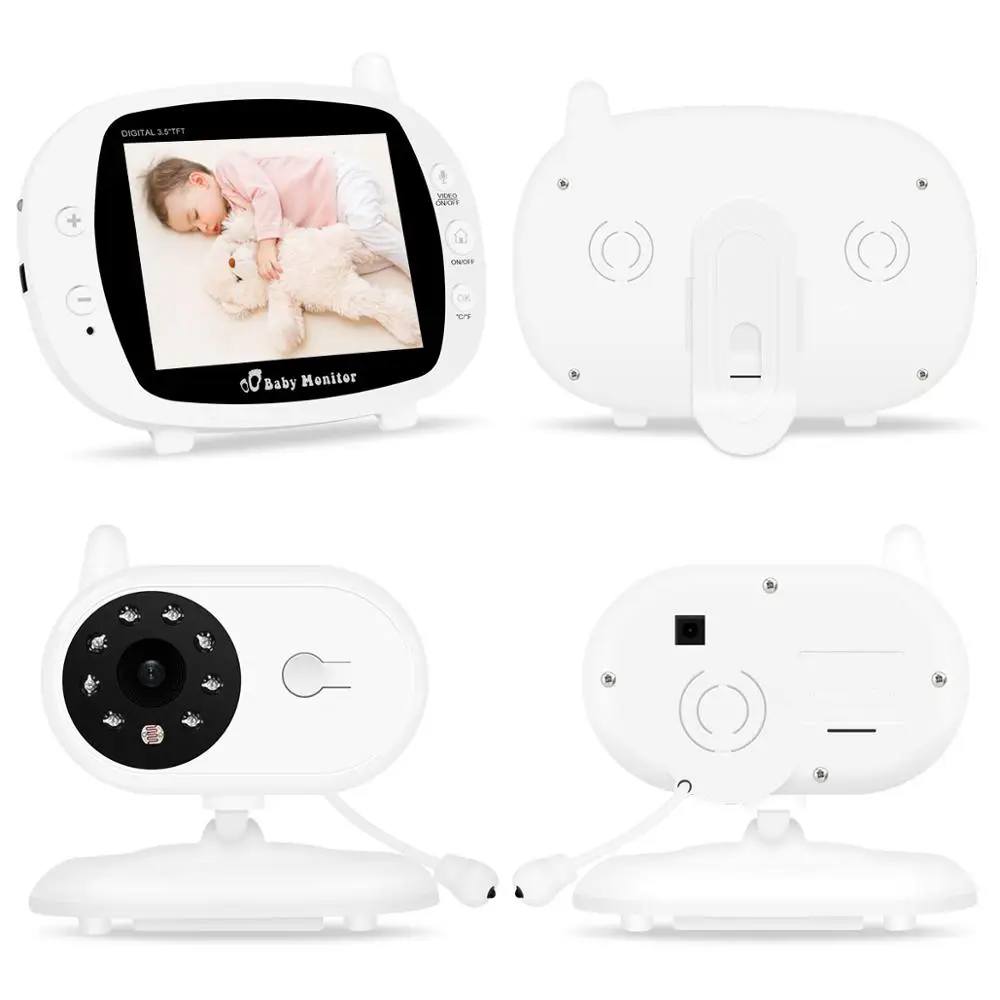Babyphone детская камера беспроводная 3,5 дюймов ЖК-экран Аудио Видео Детский Монитор радио няня музыкальный домофон портативная камера для телефона