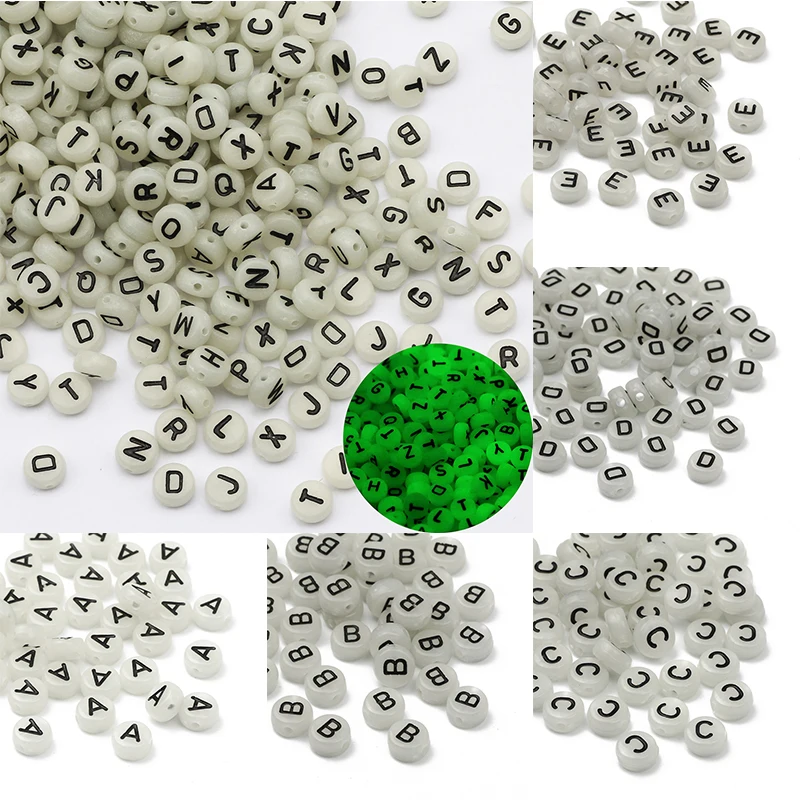 

50/100/200 шт., круглые бусины для браслета