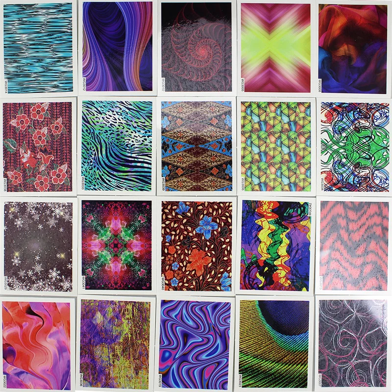 45 шт. Набор наклеек для дизайна ногтей с водяным переводом наклейки пинцетом