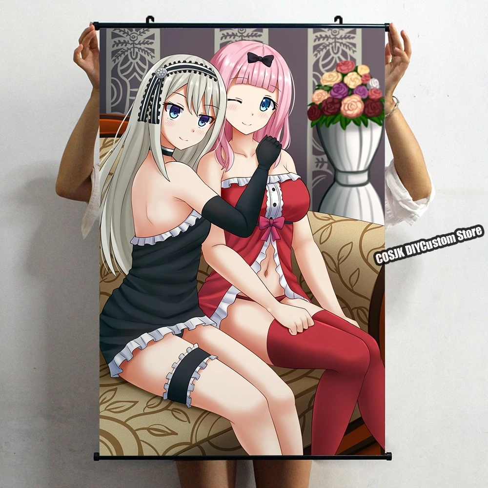 

Популярный аниме Кагуя-сама: Love Is War Love аниме Fujiwara Chika постер стена прокрутка домашний декор Kawaii игровой Настенный декор