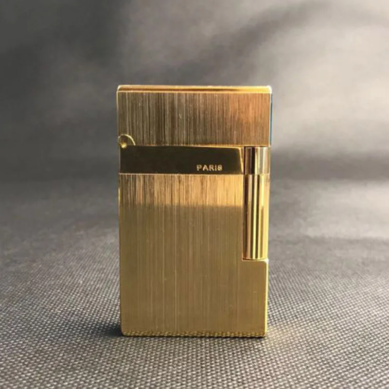 100% Новая Винтажная газовая зажигалка Dupont с ярким звуком и защитой от ветра для