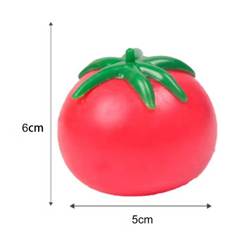 

Squeeze Toy Cute Stress Relief TPR Tomato Shape Joking Decompression Ault Venting Kids Educational Funny Toys Gift for Children
