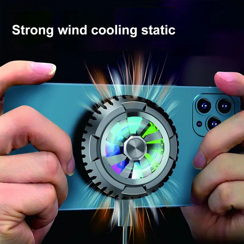 

Universal Mobile Phone Game Cooler System Cooling Fan Gamepad Holder Stand Radiator For Iphone Xiaomi Huawei Samsung Phone