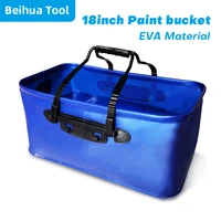 18inch paint bucket paint roller tray eva bath paint moisturizing paint tray foldable pail fishing bucket handbag 50x28x23cm