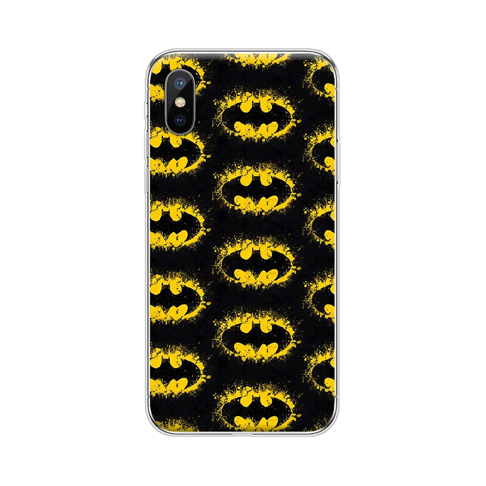 Мягкий чехол с Бэтменом и логотипом Joker DC для iphone 4 4S 5 5S SE 5C 6 6S 7 8 plus X XS XR 11 PRO MAX |