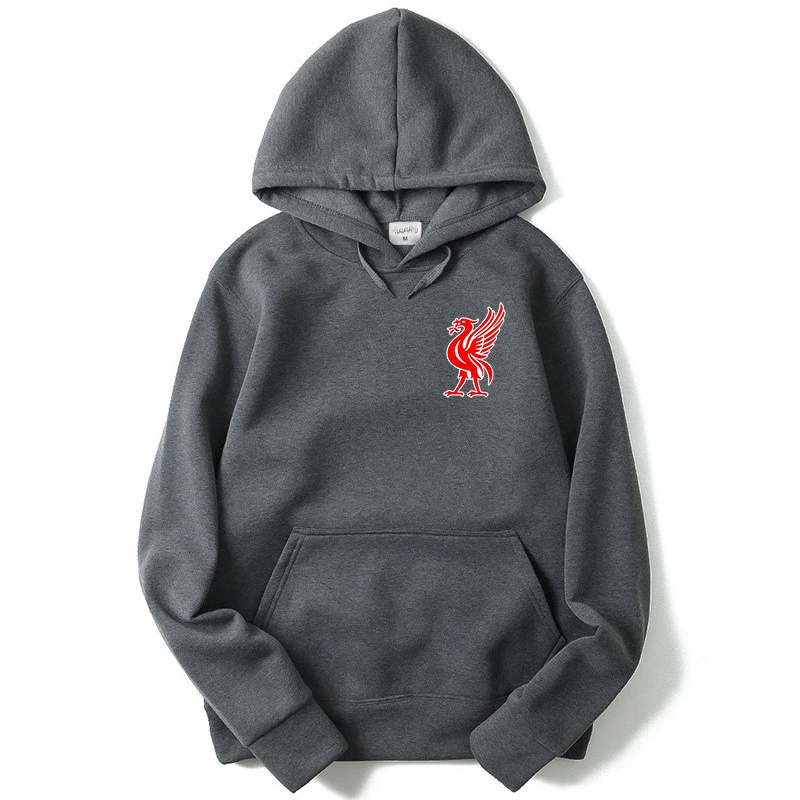 Mo Salah You'll Never Walk Alone Never Give Up Liverpool толстовка с капюшоном, толстовка с капюшоном, финальная Лига чемпионов, толстовки с капюшоном - Цвет: Gray