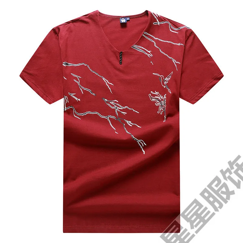 Футболка мужская хлопковая с вышивкой и надписью батальных размеров 10XL/8XL/6XL/5X |