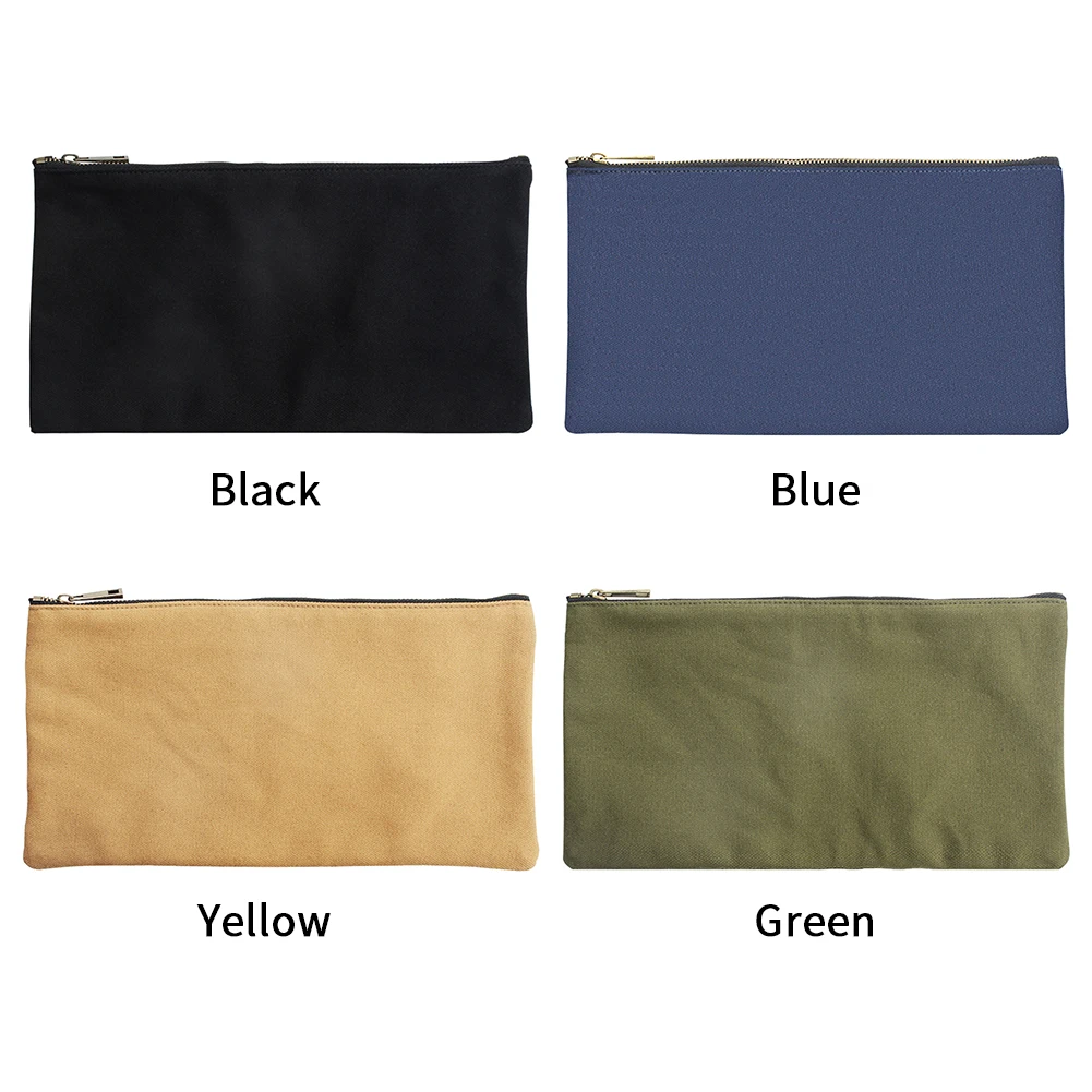 

Storage Pouch Large Capacity Tool Bag Hardware With Zipper For DIYers Multipurpose Organizer Waterproof Canvas Useful Portable