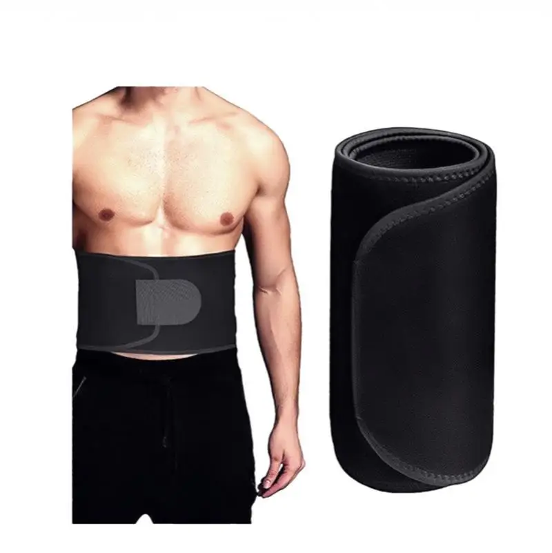 Adjustable Waist Tummy Trimmer Slimming Sweat Belt Fat Burn Shaper Wrap Band Weight Loss Exercise Men Women