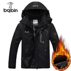 Зимняя мужская куртка, водонепроницаемая ветрозащитная теплая парка, пальто, верхняя одежда, ветровка с капюшоном, флисовая куртка, пальто 6XL