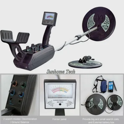 

Metal Detector Battery Powered LCD Display Underground Metal Detector Two Coils Gold Silver Detection Depth 3.5 meters MD-5008