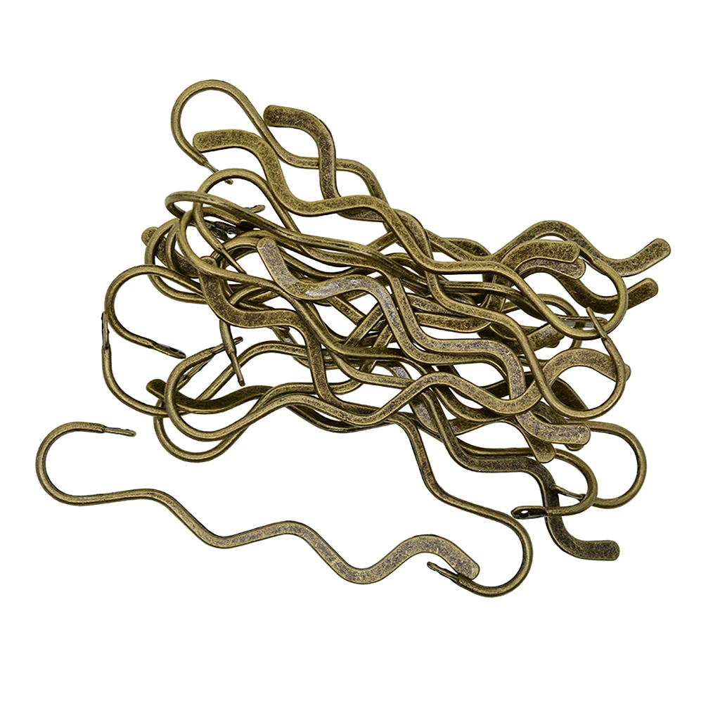 20 штук старинная Античная бронзовая Закладка &quotволна&quot крючки Бисероплетение