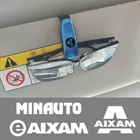 Автомобильный Чехол для очков, автомобильный зажим для солнцезащитных очков, держатель для карт и билетов для AIXAM e-AIXAM MINAUTO sanzation Mega, автомобильные аксессуары, наклейки