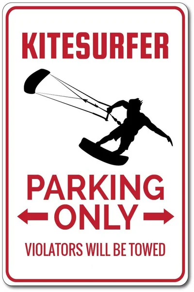 

Kitesurfer Parking Tin Sign, Novelty Tin Sign,Kitesurfer Sign, Kitesurfer Gift