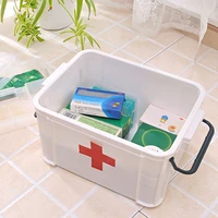 first aid kit portable emergency box household portable box plastic storage box hospital pharmacy outdoor travel