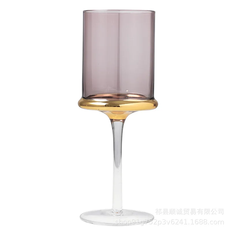 

Set of 2-high quality transparent wine glass party club goblet beer glass drinkware cup GLA-1407