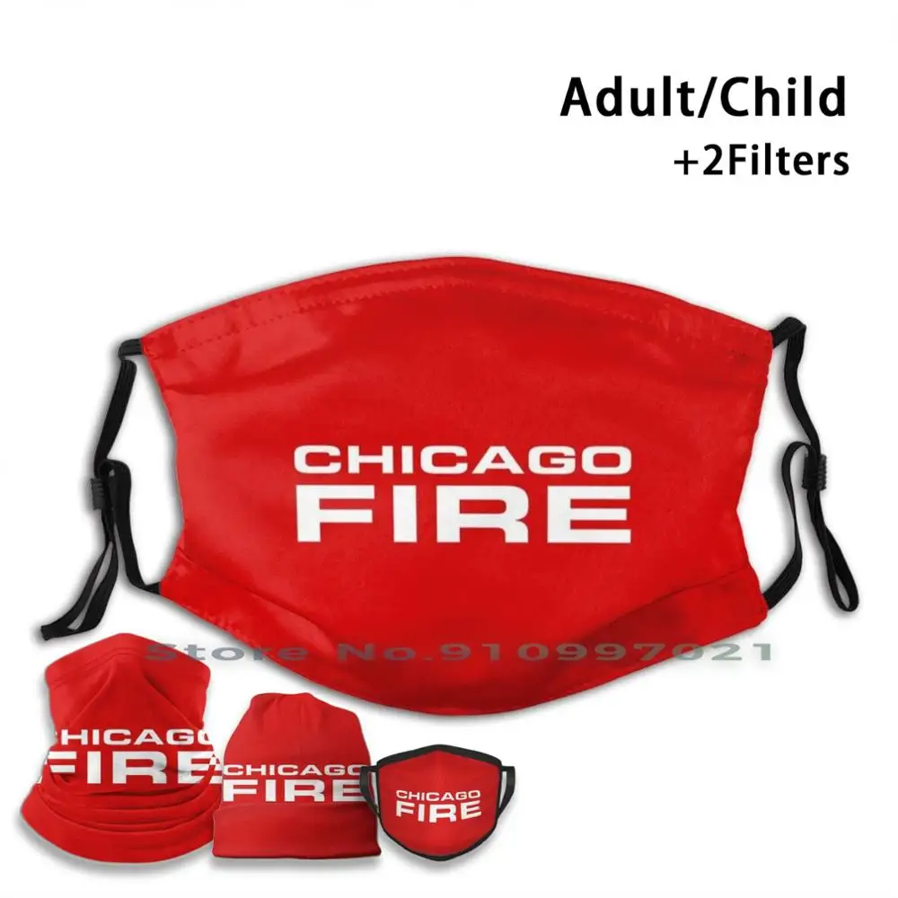 

Chicago Fire Print Pm2.5 Filter Reusable Mouth Face Mask For Child Adult Chicago Dick Wolf Chicago Fire Casey Severide Kidd