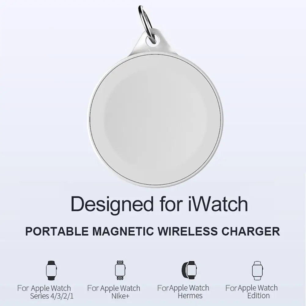 Портативное мини беспроводное зарядное устройство карманное для Apple Watch 1 2 3 4