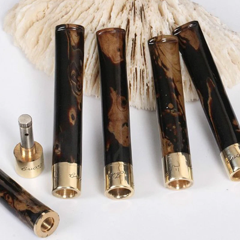 Держатель для сигарет из твердой древесины 1 шт. трубка курения портативная